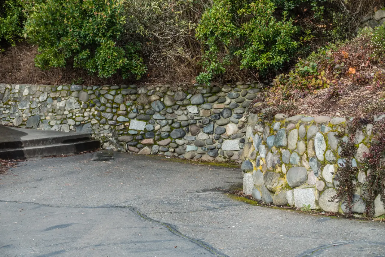 Stone masonry wall in New Jersey
